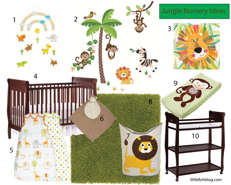 Monkey themed baby store room