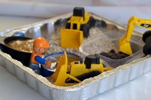 Invitation to Make: No Bake Energy Bites (Using Construction Vehicles!)