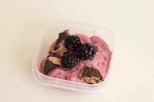 Quick Fro Yo with Mixed Berries and Oreos