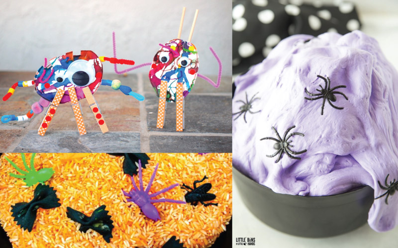 Glue ghosts {Halloween fine motor craft for kids} - Gift of Curiosity