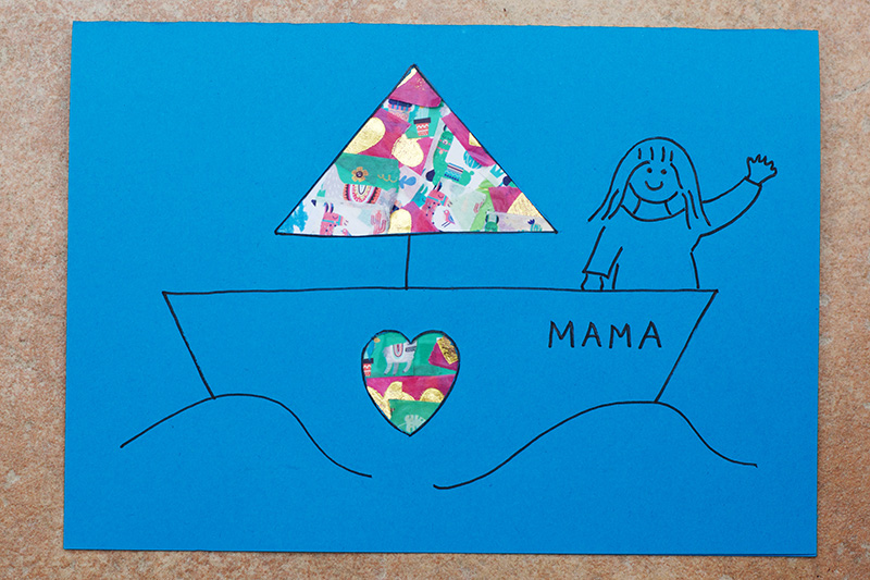 Boat Washi Tape Card