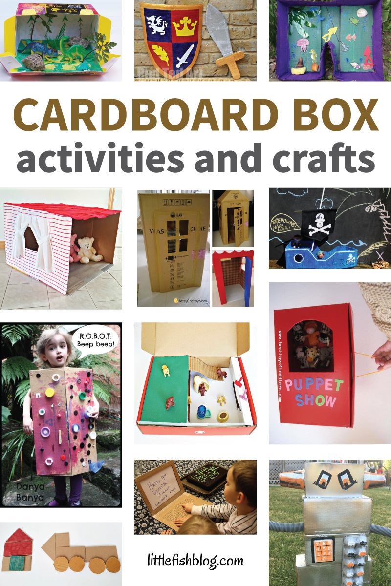 cardboard box art for kids