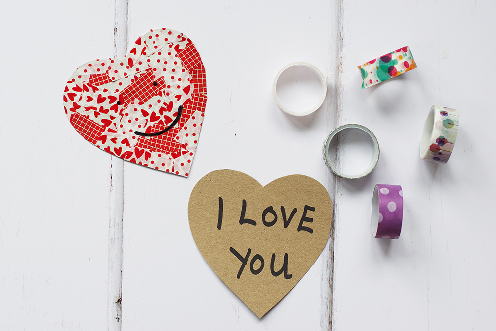 Heart Love Valentine Postage Themed Washi Tape